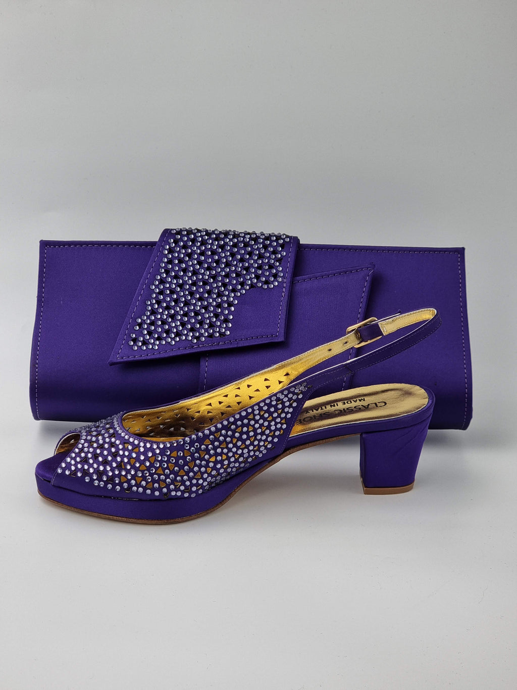 Purple 'Laser' Set - Classic Shoes London
