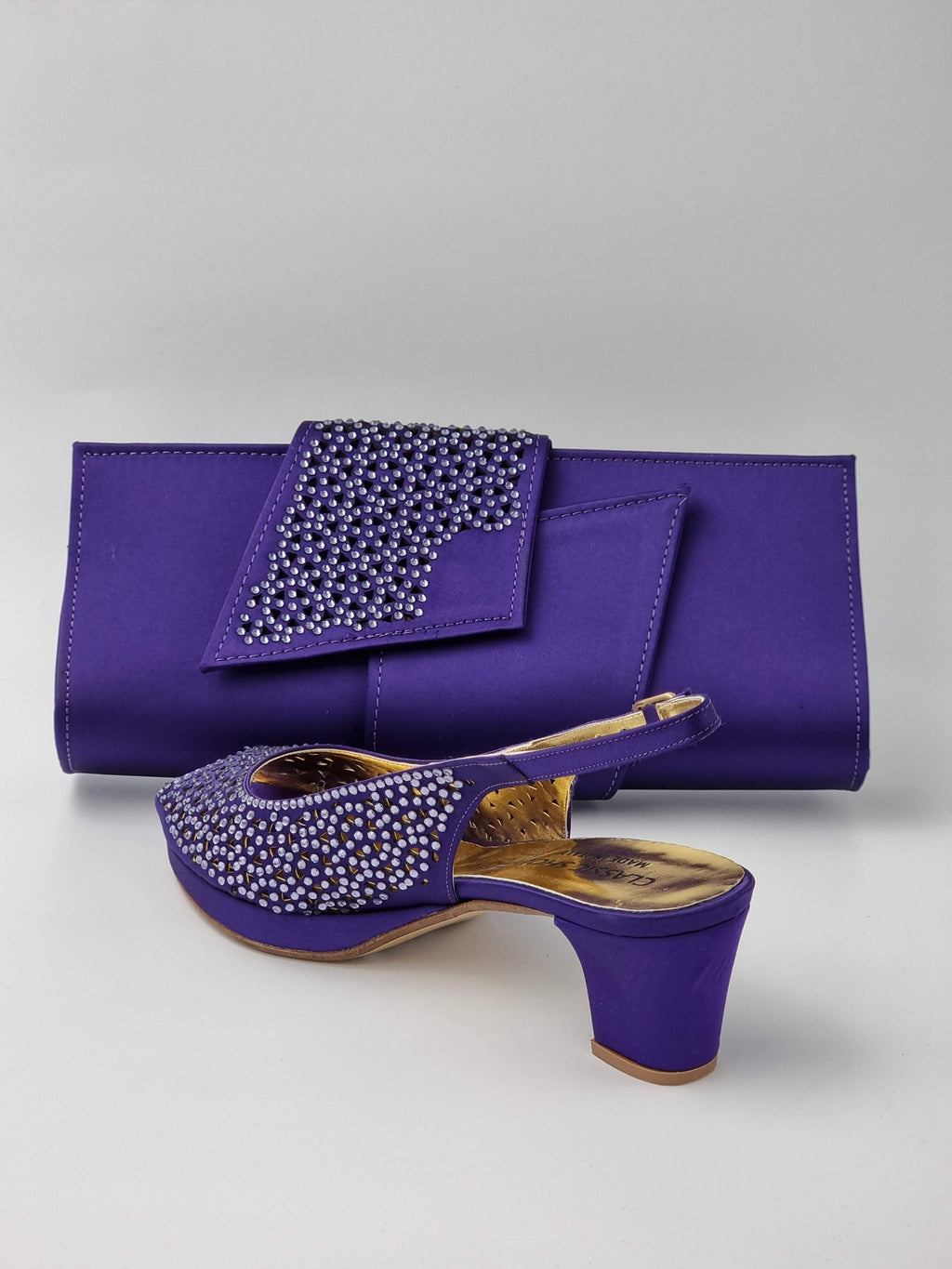 Purple 'Laser' Set - Classic Shoes London