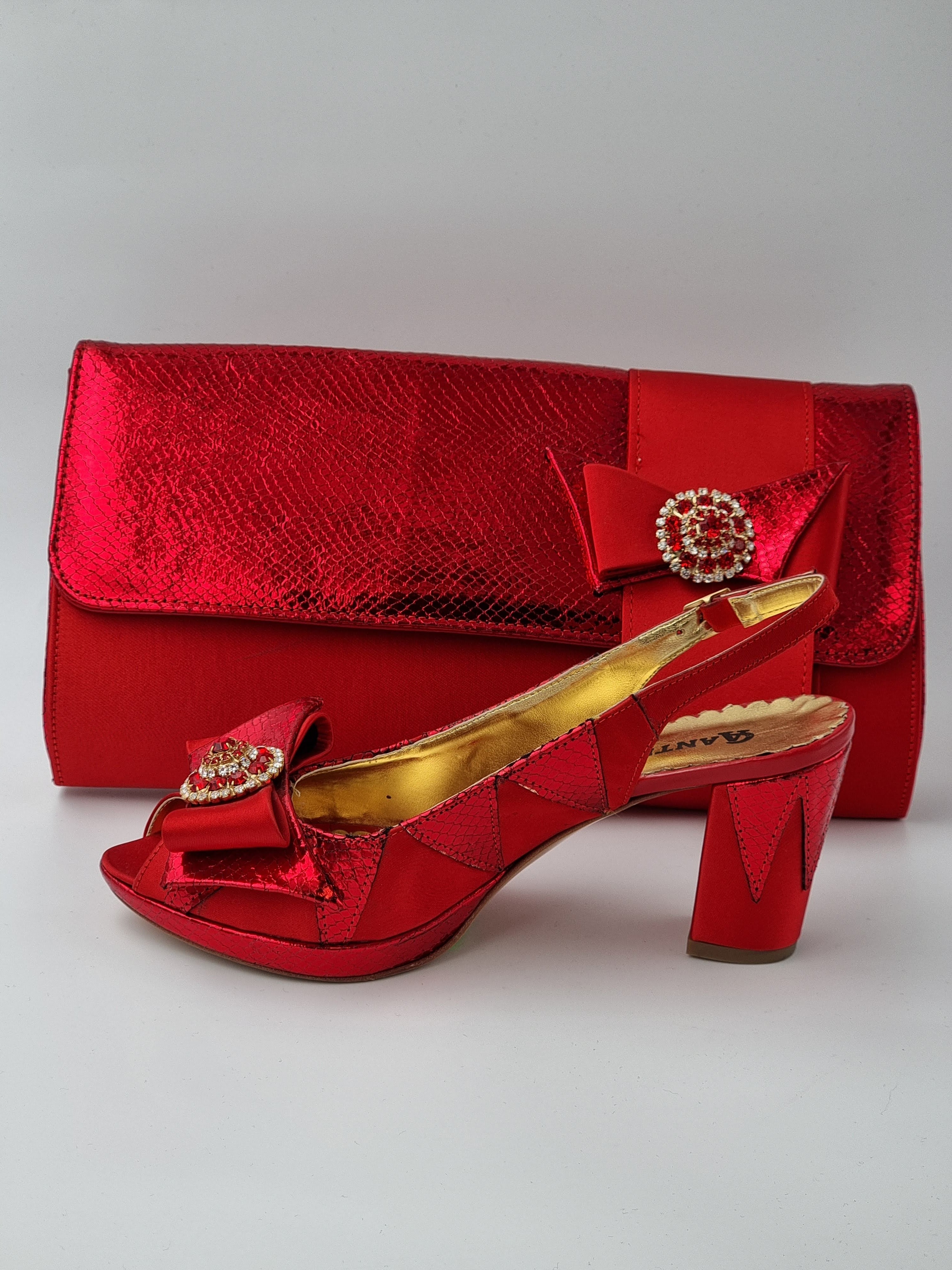 Red 'Semi-Scaled' Set - Classic Shoes London