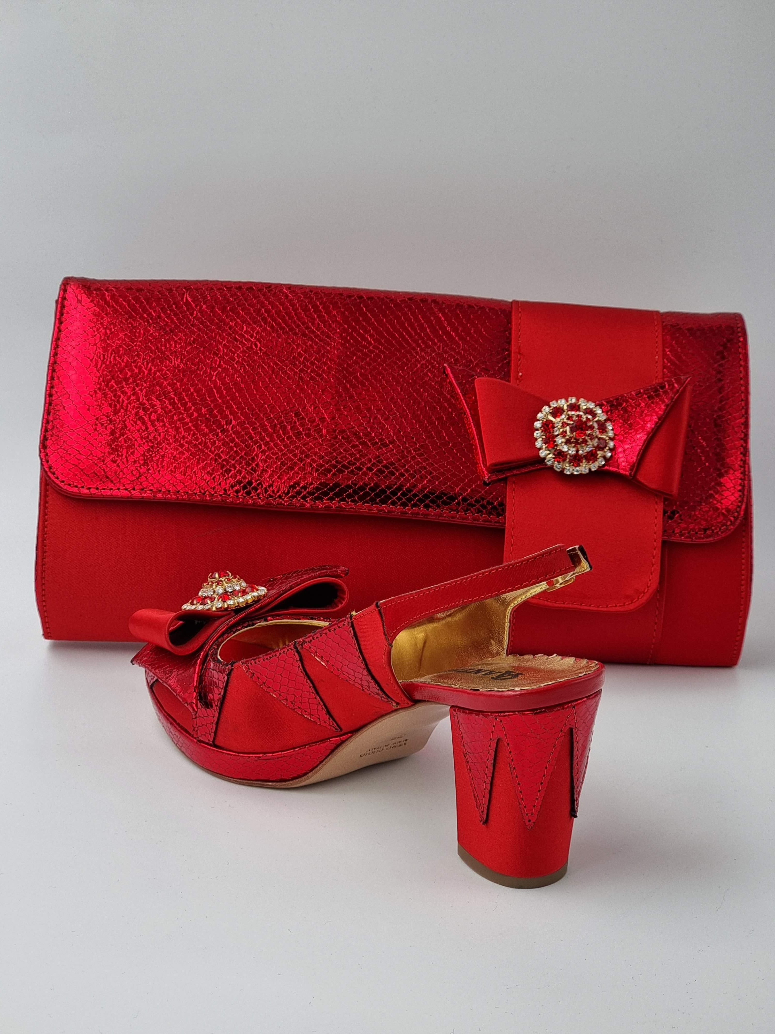 Red 'Semi-Scaled' Set - Classic Shoes London
