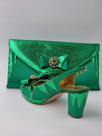 Green 'Semi-Scaled' Set - Classic Shoes London