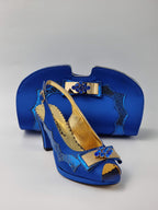 Royal Scaled Strip Set - Italian Shoe and Bag Set - Classic Shoes London