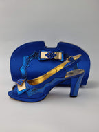 Royal Scaled Strip Set - Italian Shoe and Bag Set - Classic Shoes London