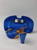 Royal Scaled Strip Set - Italian Shoe and Bag Set - Classic Shoes London