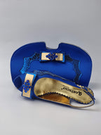 Royal Scaled Strip Set - Italian Shoe and Bag Set - Classic Shoes London
