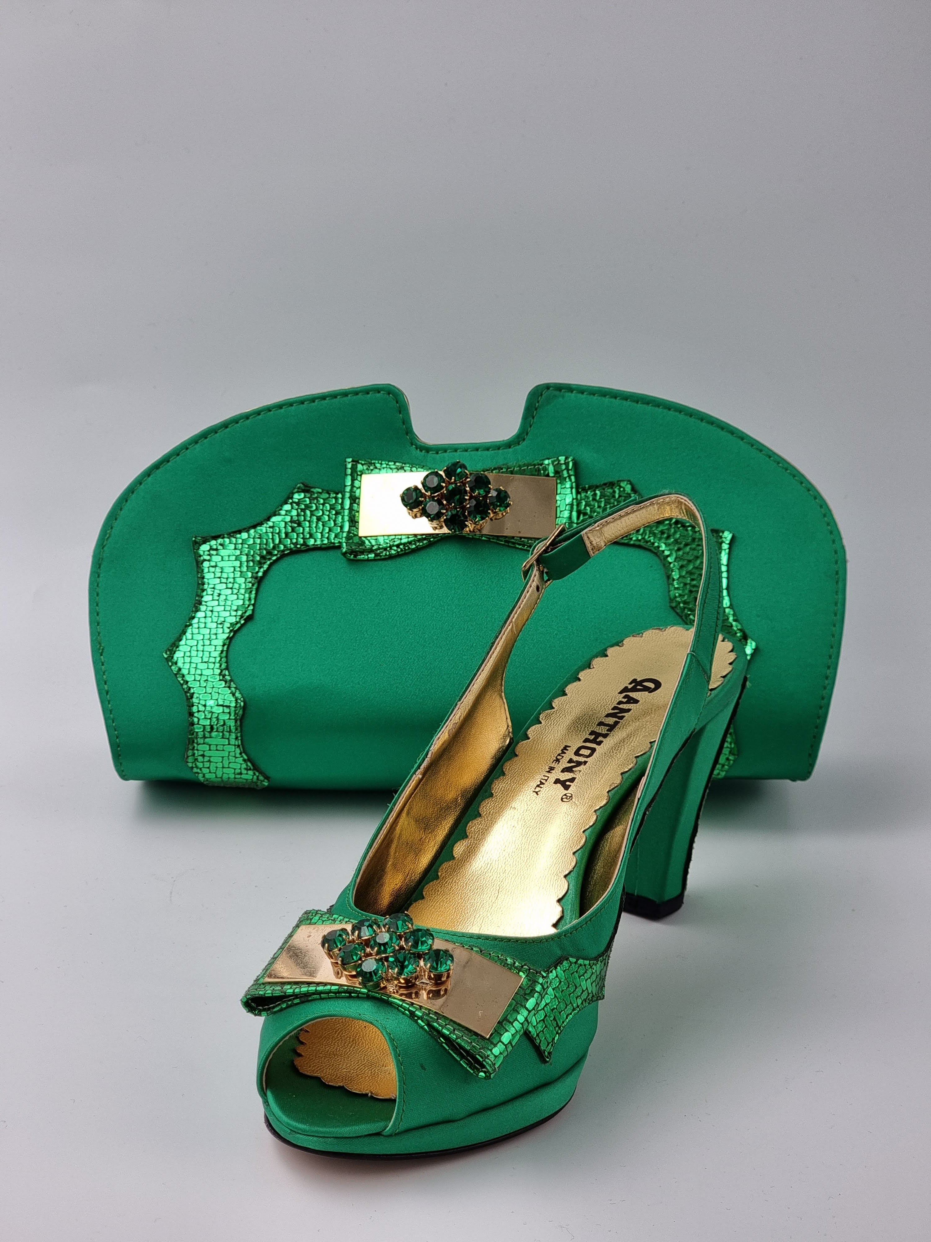 Green 'Scaled Strip' Set - Classic Shoes London