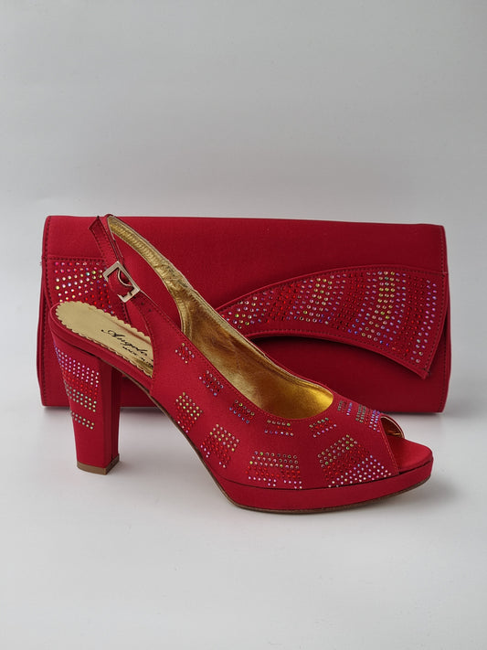 Red 'Stone Patches' Set - Classic Shoes London