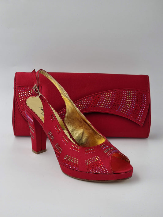 Red 'Stone Patches' Set - Classic Shoes London