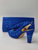 Royal Stone Patched Set - Italian Shoe and Bag Set - Classic Shoes London