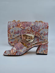 Grey/Wine/Gold 'Spring' Set - Classic Shoes London