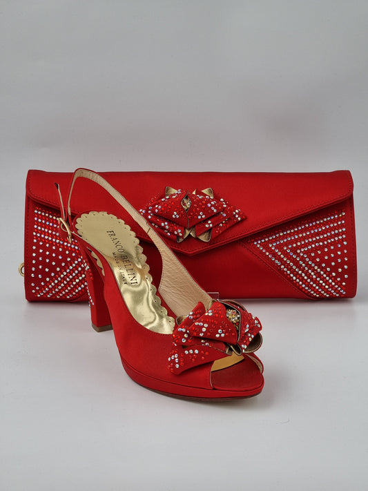 Franco Bellini Red 'Ornament' Set - Classic Shoes London