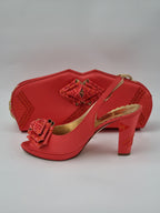 Franco Bellini Coral Ornament Set - Italian Shoe and Bag Set - Classic Shoes London