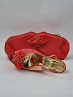Franco Bellini Coral Ornament Set - Italian Shoe and Bag Set - Classic Shoes London