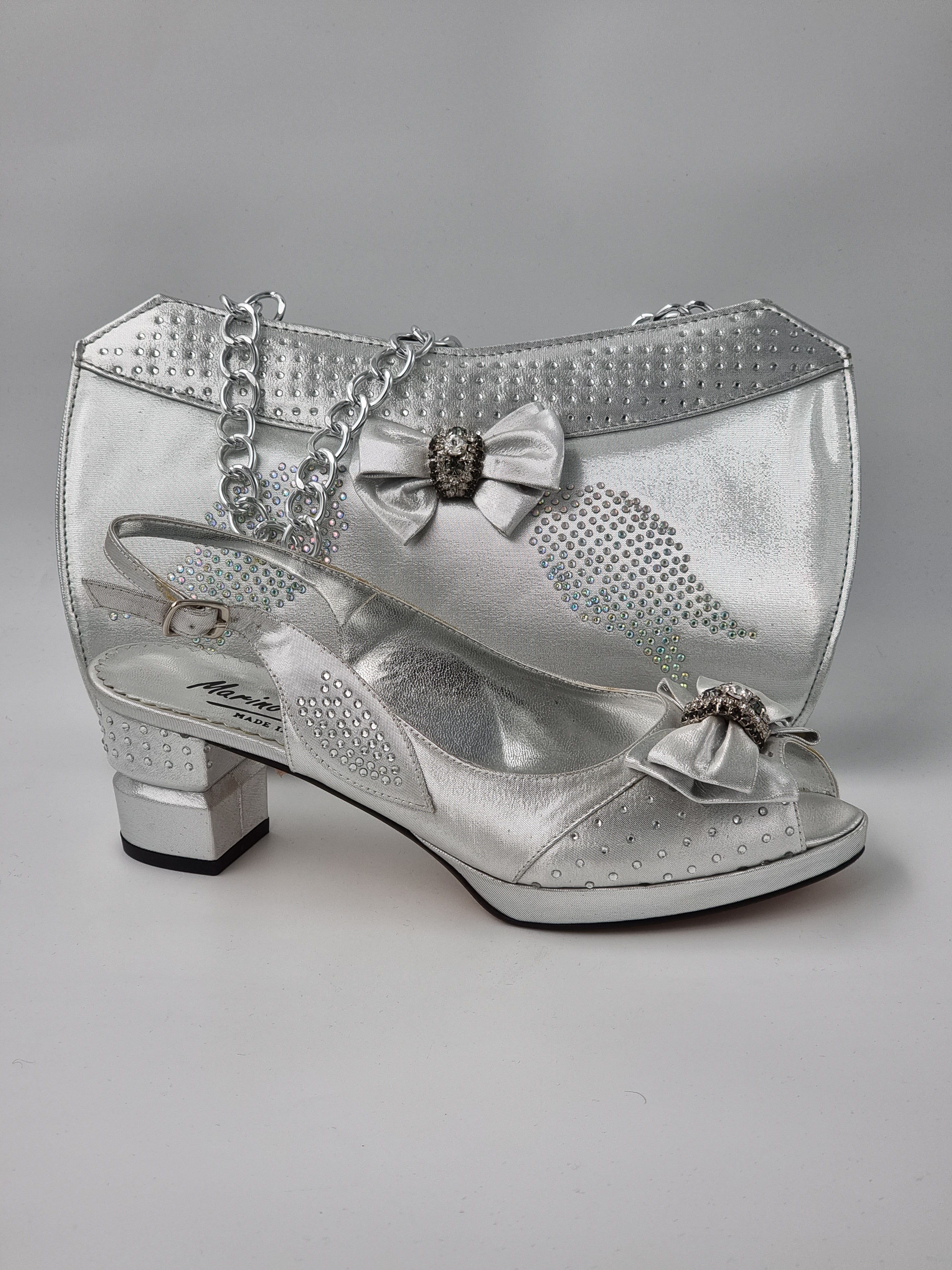 Marino Carlo 'Simple' Silver Set - Classic Shoes London