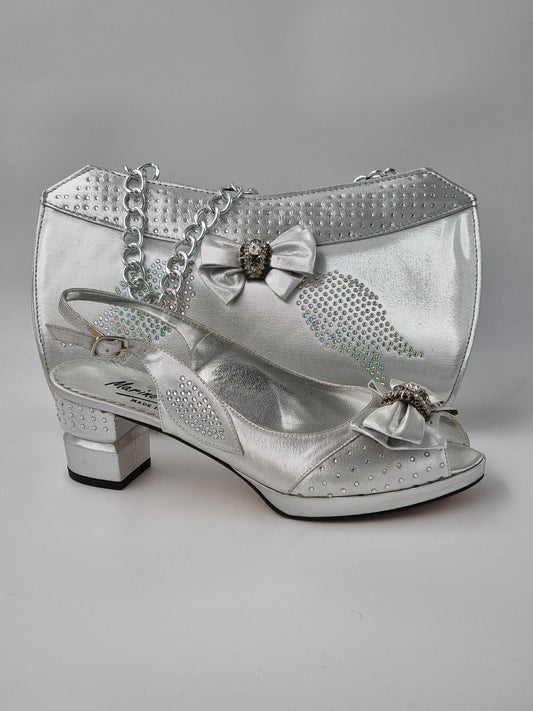 Marino Carlo 'Simple' Silver Set - Classic Shoes London