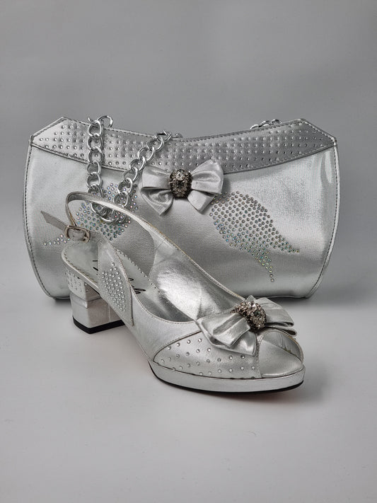 Marino Carlo 'Simple' Silver Set - Classic Shoes London