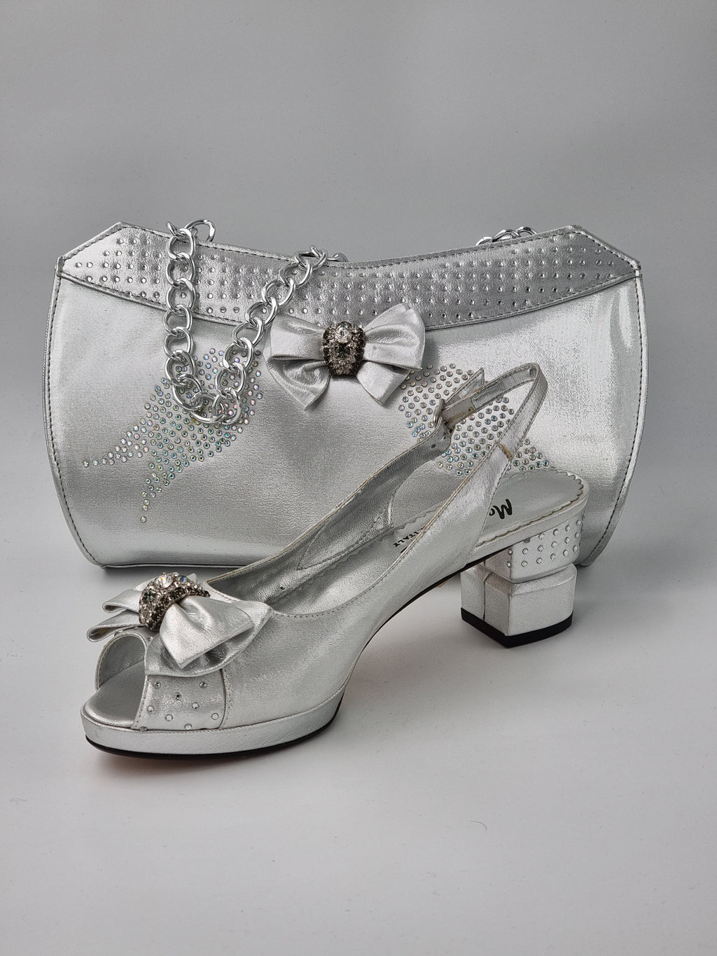 Marino Carlo 'Simple' Silver Set - Classic Shoes London