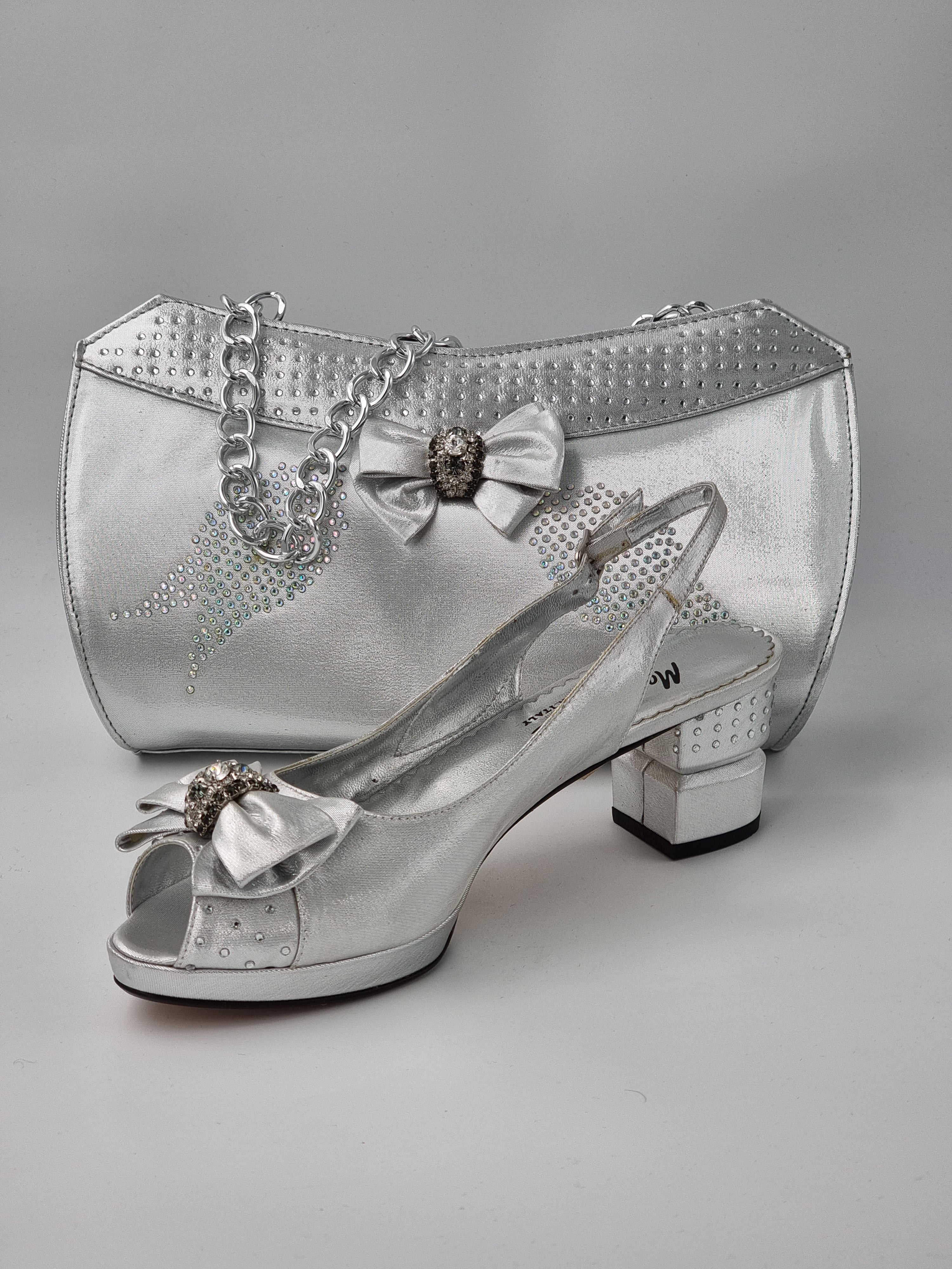 Marino Carlo 'Simple' Silver Set - Classic Shoes London