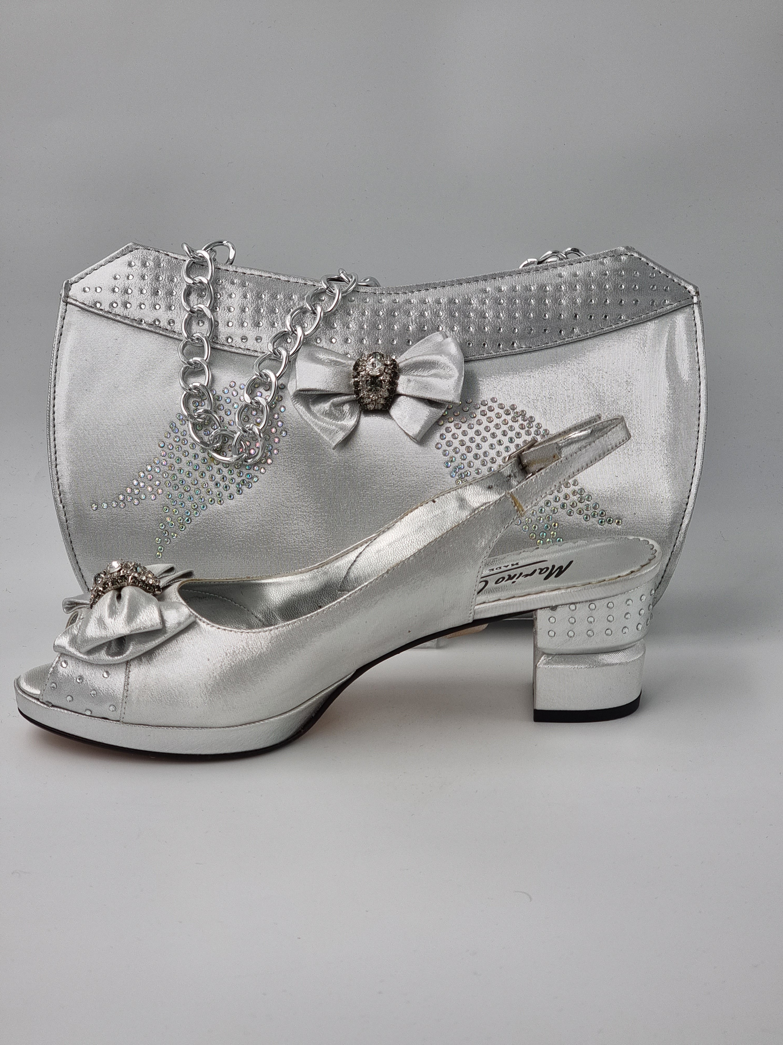 Marino Carlo 'Simple' Silver Set - Classic Shoes London