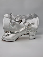 Marino Carlo 'Simple' Silver Set - Classic Shoes London