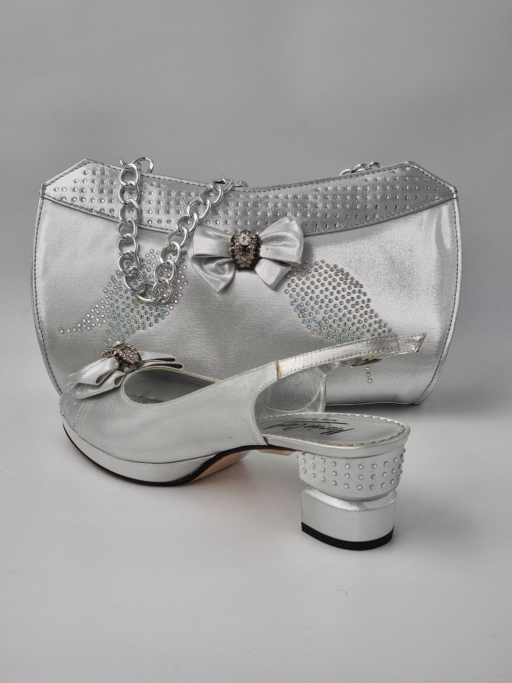 Marino Carlo 'Simple' Silver Set - Classic Shoes London