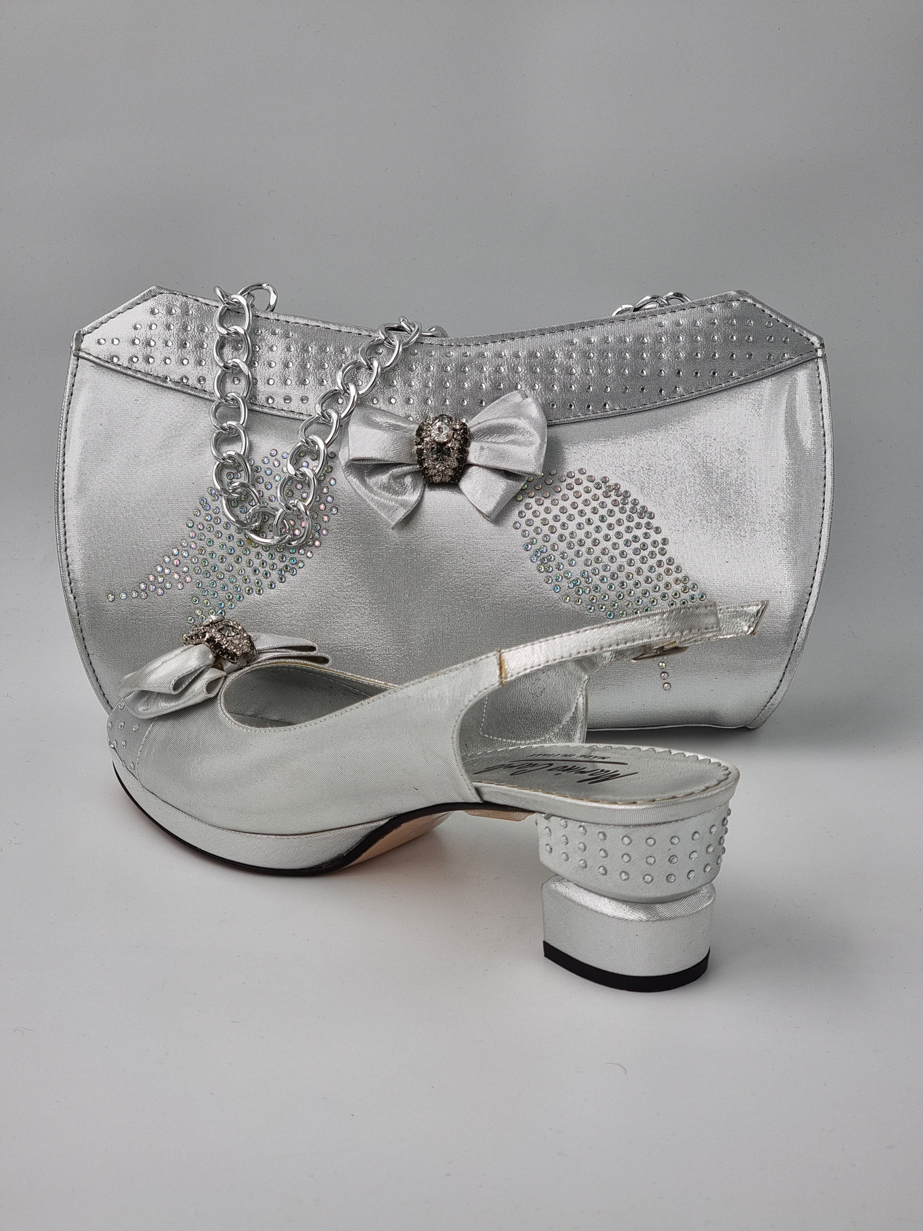 Marino Carlo 'Simple' Silver Set - Classic Shoes London