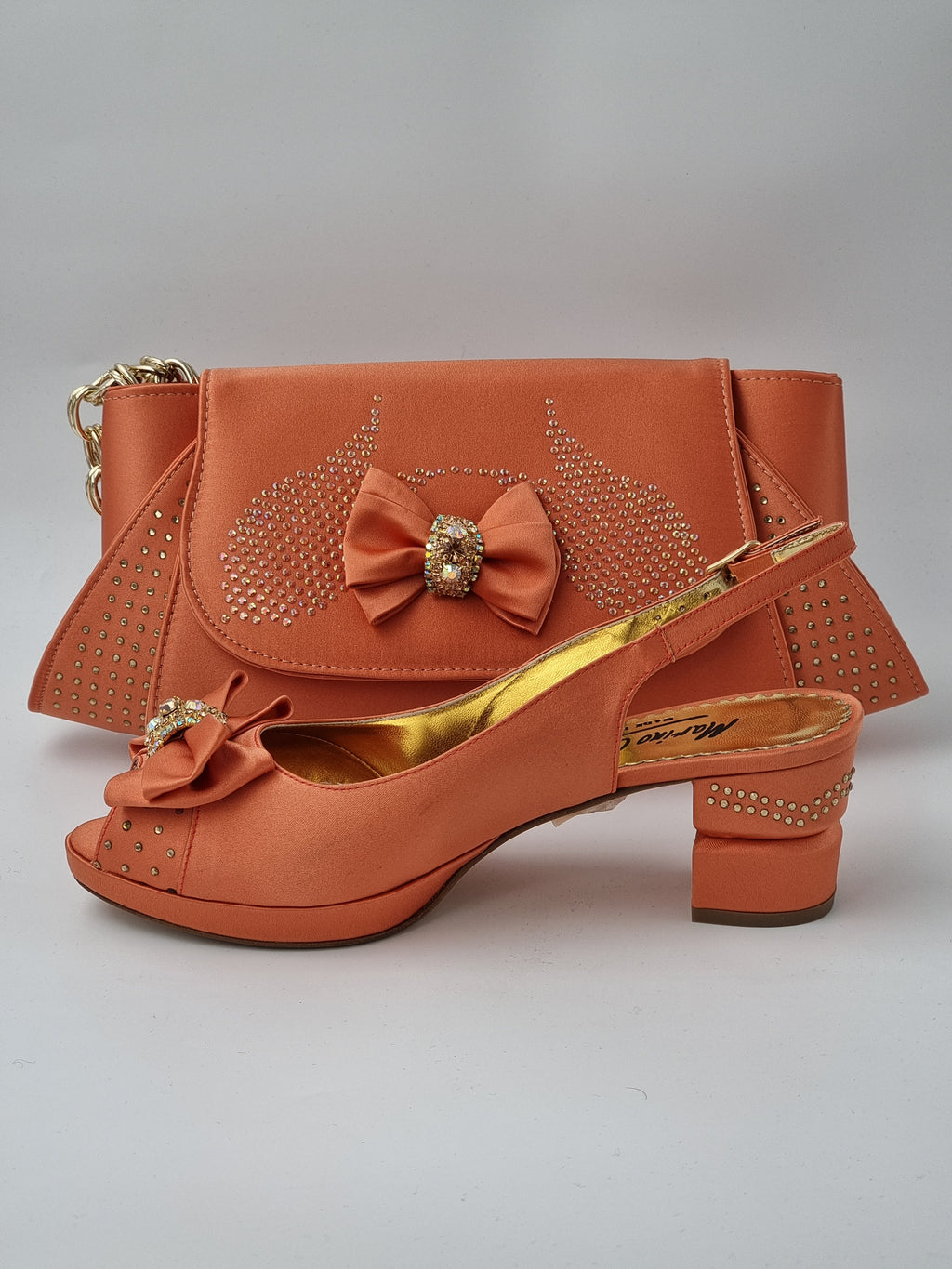 Marino Carlo 'Simple' Peach Set - Classic Shoes London