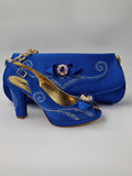Marino Carlo Royal Blue 'Adorned' Set - Classic Shoes London