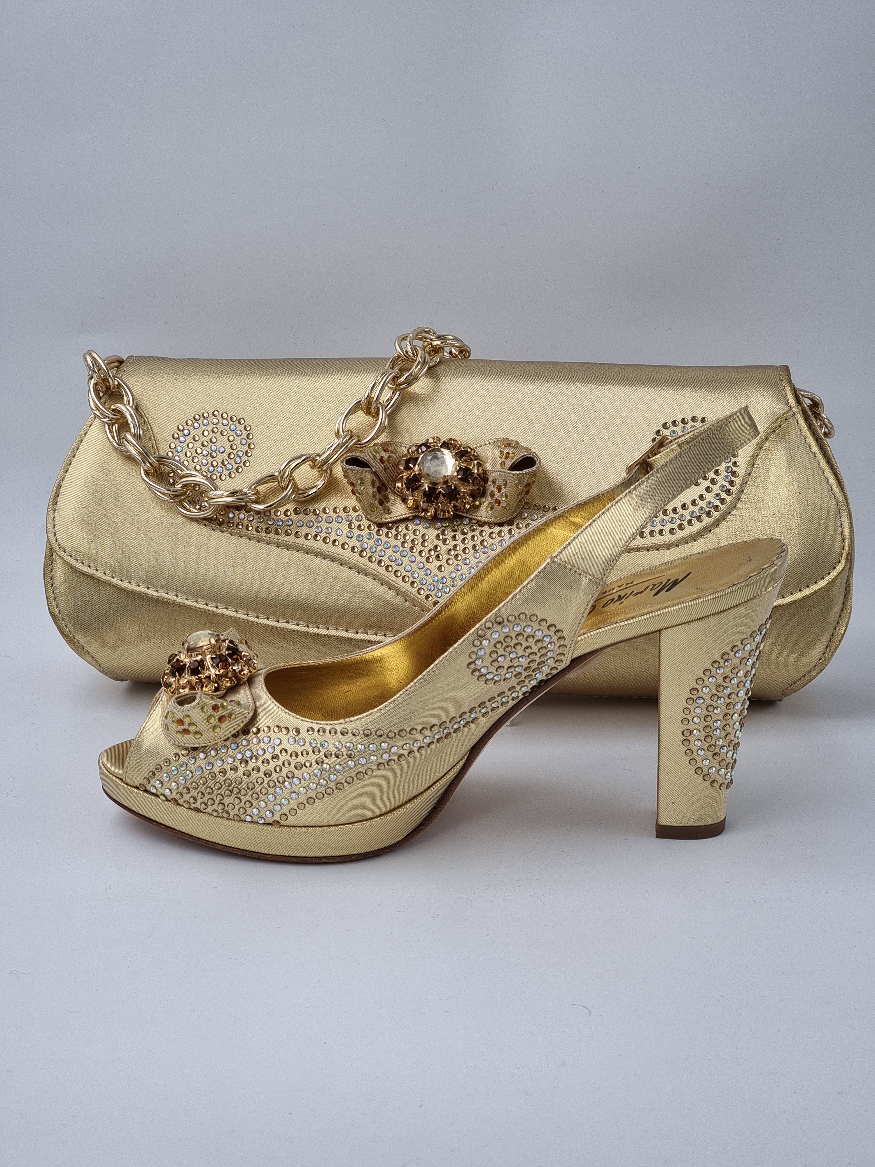 Marino Carlo Gold 'Adorned' Set - Classic Shoes London