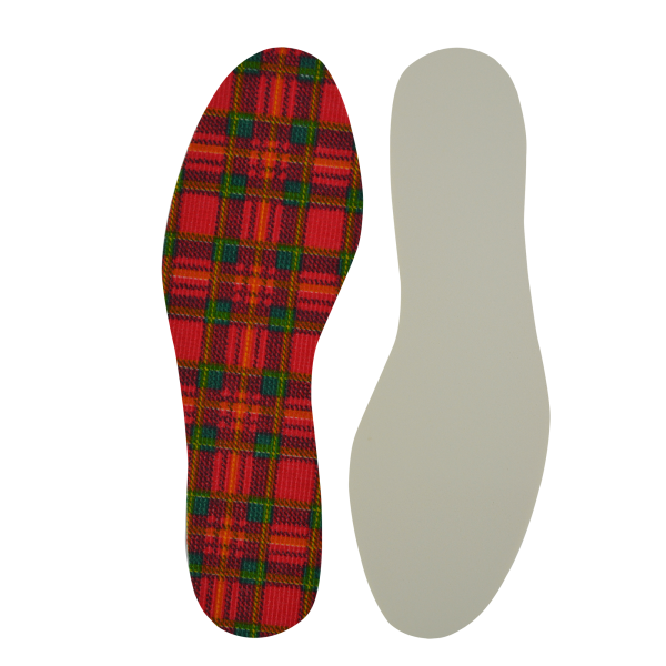 Shoestring Insoles Red Tartan - Classic Shoes London